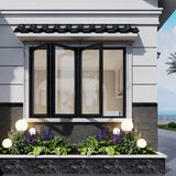 KaMic Elite-Fold 96" x 42" 3-Panel Aluminum Folding Window in Sleek Black with Hidden Hinges & Rollers, Right-to-Left Outward Folding Design - Model # SE-FW3PBK9642-RL