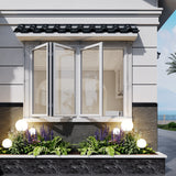 KaMic Elite-Fold 96" x 36" 3-Panel Aluminum Folding Window in Sleek White with Hidden Hinges & Rollers, Right-to-Left Outward Folding Design - Model # SE-FW3PWH9636-RL