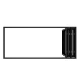 KaMic Elite-Fold 96" x 48" 4-Panel Aluminum Folding Window in Sleek Black with Hidden Hinges & Rollers, Right-to-Left Outward Folding Design - Model # SE-FW4PBK9648-RL