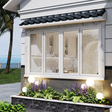 KaMic Elite-Fold 96" x 48" 4-Panel Aluminum Folding Window in Sleek White with Hidden Hinges & Rollers, Dual Open Outward Folding Design - Model # SE-FW4PWH9648-DO