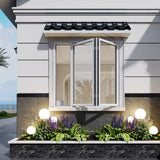 KaMic Elite-Fold 96" x 48" 4-Panel Aluminum Folding Window in Sleek White with Hidden Hinges & Rollers, Dual Open Outward Folding Design - Model # SE-FW4PWH9648-DO